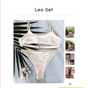 Cream bikini set